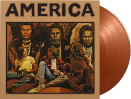 America - 1972 America - Flaming Gold vinyl LP  - 160 kr.